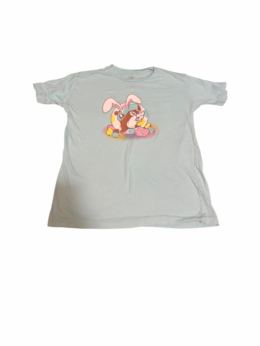 5/$30 🎈 Buc-ee's Kids medium Easter 2024 Pastel Graphic Tee